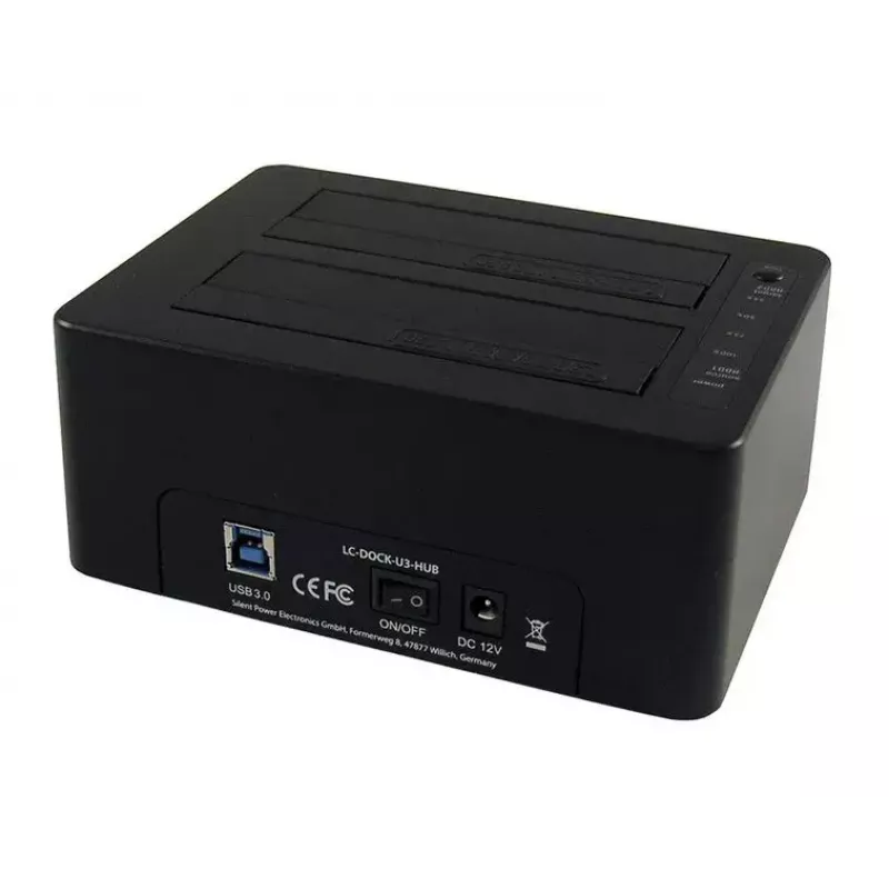 Saugyklos diskų prijungimo stotelė LC-Power LC-DOCK-U3-HUB
