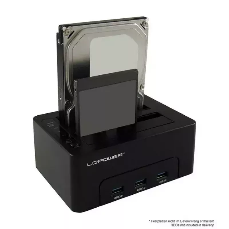 Saugyklos diskų prijungimo stotelė LC-Power LC-DOCK-U3-HUB