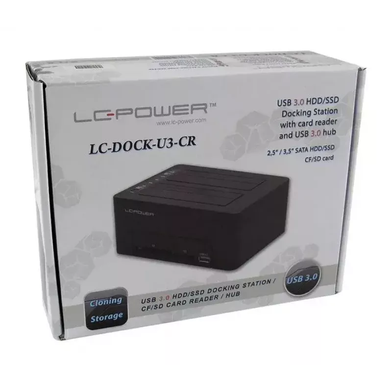 Saugojimo diskų dokas LC-Power LC-DOCK-U3-CR
