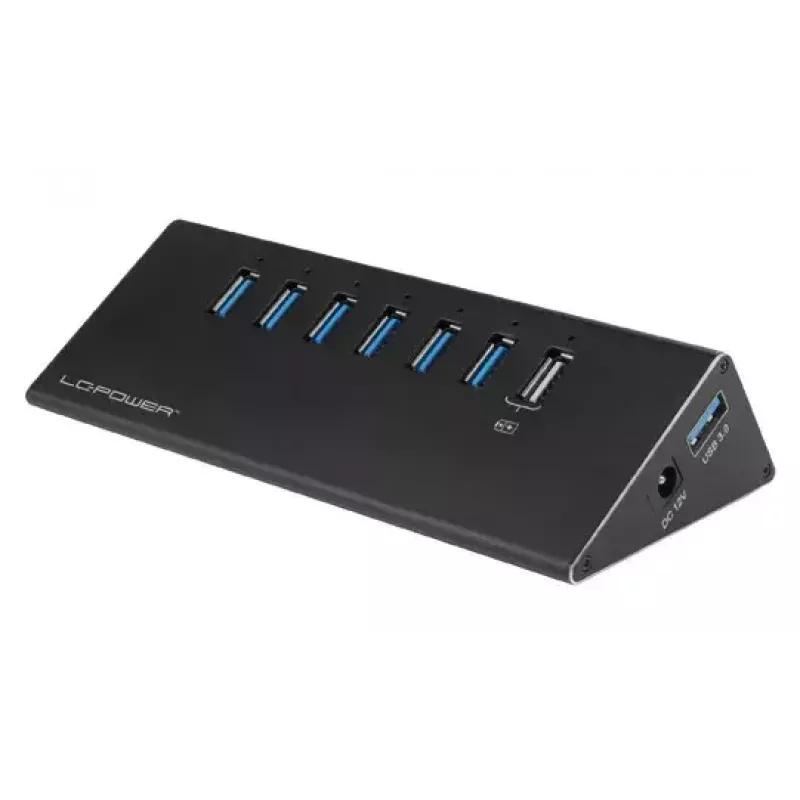 USB šakotuvas LC-Power LC-HUB-ALU-2B-7