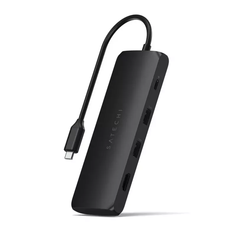 Nešiojamųjų kompiuterių dokas Satechi ST-UCHSEK laidinis USB 3.2 Gen 2 Type-A juodas