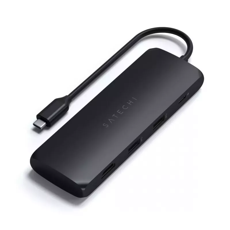 Nešiojamųjų kompiuterių dokas Satechi ST-UCHSEK laidinis USB 3.2 Gen 2 Type-A juodas