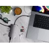 Laptop Dock Satechi ST-U4MA3M USB Type-C Pilka 100W Power Delivery