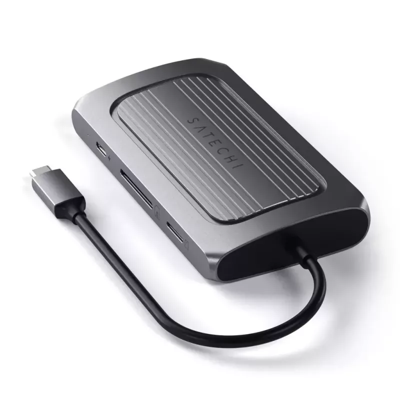 Laptop Dock Satechi ST-U4MA3M USB Type-C Pilka 100W Power Delivery