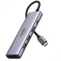 Ugreen 6-in-1 USB-C Hub USB Type-C Sidabrinė