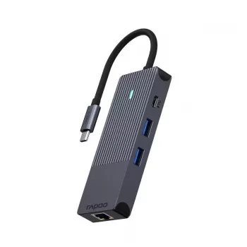 Sąsajos kortelė Rapoo UCM-2004 HDMI RJ-45 USB 3.2 Type-C