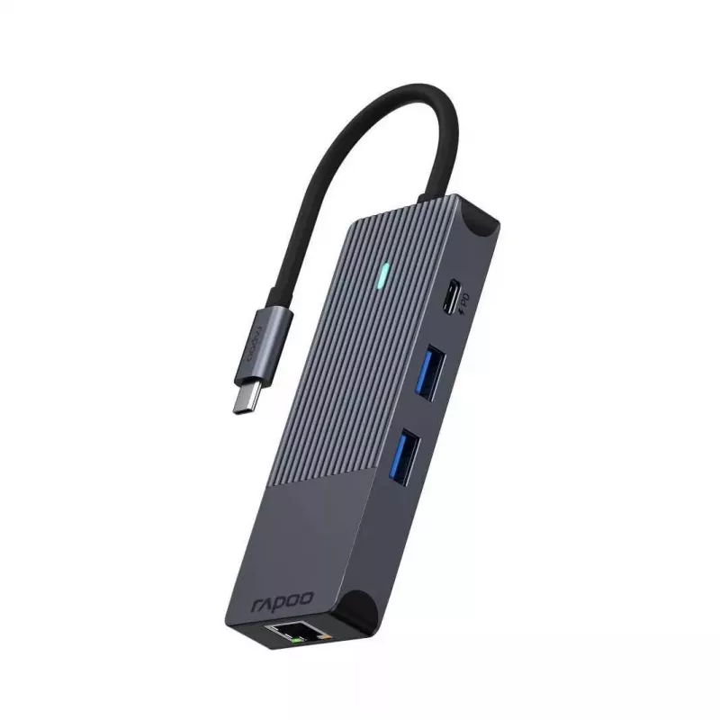 Sąsajos kortelė Rapoo UCM-2004 HDMI RJ-45 USB 3.2 Type-C