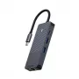 Sąsajos kortelė Rapoo UCM-2004 HDMI RJ-45 USB 3.2 Type-C
