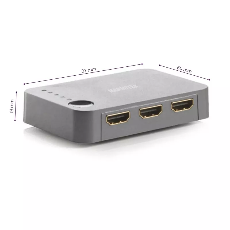 Marmitek Connect 350 UHD 2.0 – HDMI jungiklis 4K 60Hz – 5 įėjimai / 1 išėjimas