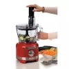 Ariete 1782 Gourmet Pro Moderna, virtuvės kombainas, 3 l malimo indas, 2 l trintuvas, 2 greičiai + pulsas, peilių komplektas + nerūdijančio plieno diskas, sulčiaspaudės priedas, raudona