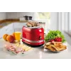 Ariete 149 skrudintuvas su žnyplėmis 2 riekelėms duonos – automatinis išmetimas – atitirpinimas – 6 skrudinimo lygiai – 800 W – Modern Line – raudonas