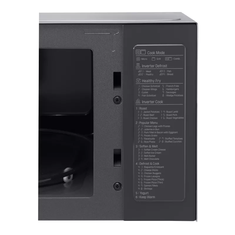 LG MH6565CPS mikrobangų krosnelė Nerūdijantis plienas Grilis Mikrobangų krosnelė Pastatoma 25 L 1150 W