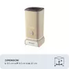 Ariete 2878 Vintage pieno putotojas kapučino, arbatai, karštam ir šaltam šokoladui, greitai paruošiamiems gėrimams, 500 W, pastelinės šviesiai smėlio spalvos