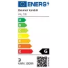 Kištukinis naktinis šviestuvas Beurer WL 50 — LED, baltas korpusas, mėlyna/raudona/balta šviesa, maitinamas iš tinklo ir baterijomis, 132 mm aukštis