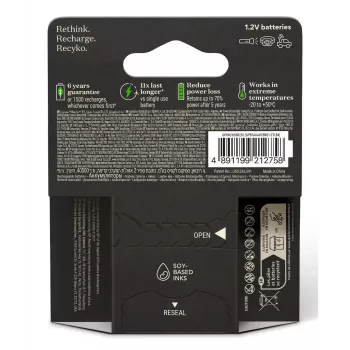 Įkraunama baterija GP baterijos ReCyko Pro GPRCP80AAA174C4 AAA NiMH 14g