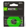 Įkraunama baterija GP baterijos ReCyko Pro GPRCP80AAA174C4 AAA NiMH 14g