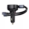 Baseus Enjoyment Pro 60W automobilinis USB laido įkroviklis