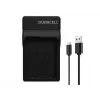 Duracell skaitmeninio fotoaparato baterijų įkroviklis, USB, vidaus baterijų įkroviklis, Nikon EN-EL14, juoda, 5 V, 5 V
