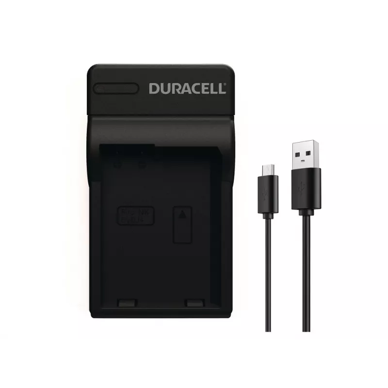 Duracell skaitmeninio fotoaparato baterijų įkroviklis, USB, vidaus baterijų įkroviklis, Nikon EN-EL14, juoda, 5 V, 5 V