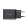 Maitinimo adapteris Intenso W65ACC USB-A ir USB-C prievadai juodas
