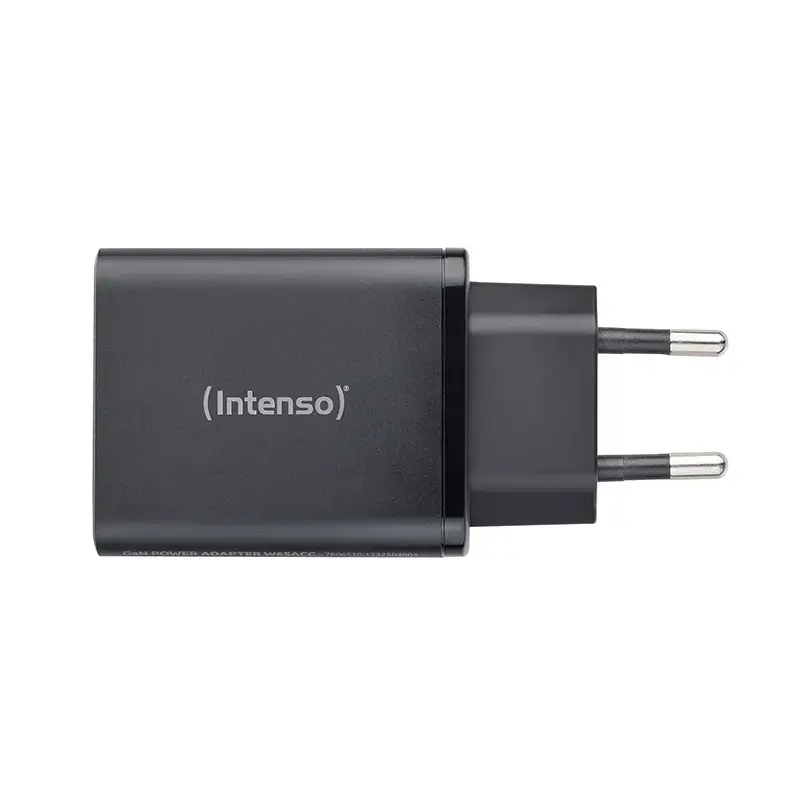 Maitinimo adapteris Intenso W65ACC USB-A ir USB-C prievadai juodas