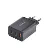 Maitinimo adapteris Intenso W65ACC USB-A ir USB-C prievadai juodas