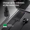 Maitinimo adapteris Intenso W65ACC USB-A ir USB-C prievadai juodas