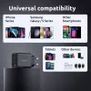 Maitinimo adapteris Intenso W65ACC USB-A ir USB-C prievadai juodas