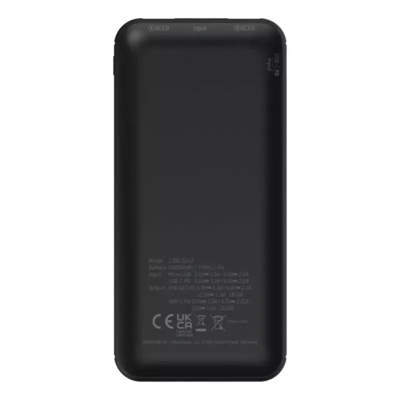 Nešiojama baterija Ansmann PB320PD 20000 mAh