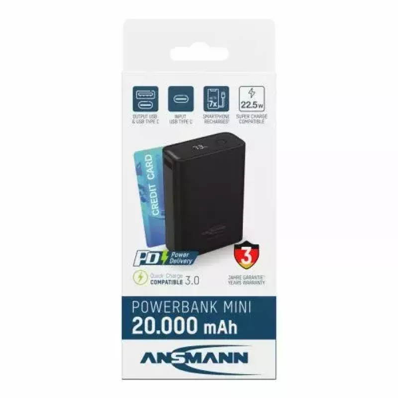 Nešiojamoji baterija Ansmann PB222PD 20000 mAh