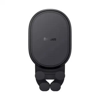Belaidis automobilinis laikiklis su įkrovimu Baseus Pro 15W SUWX030001 juodas — automobilinis telefono laikiklis su 15W belaidžiu įkrovimu
