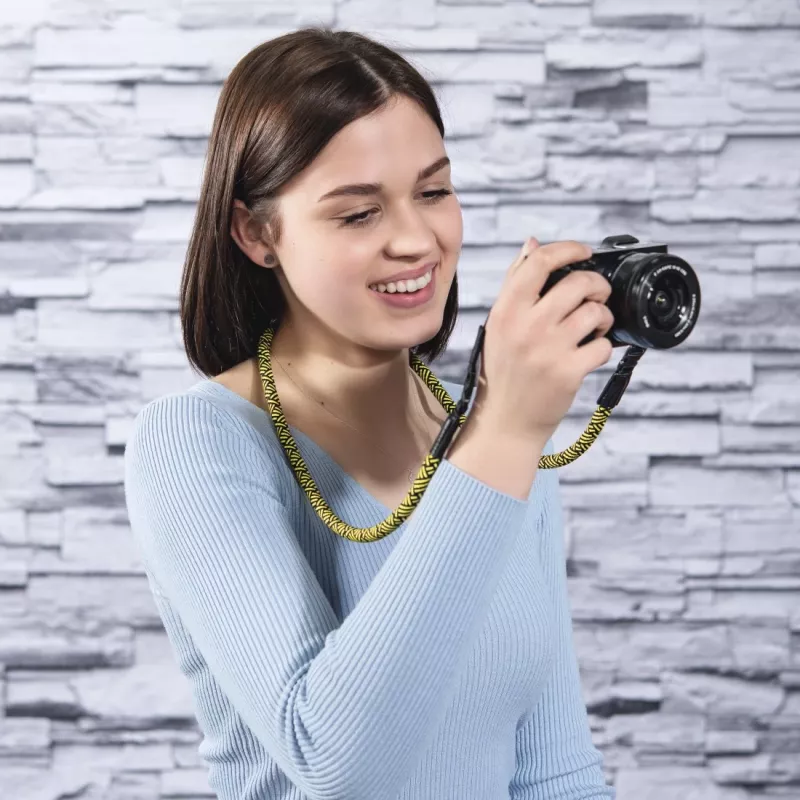 Hama Braid 120 dirželis Skaitmeninis fotoaparatas Nailonas Juoda, Geltona