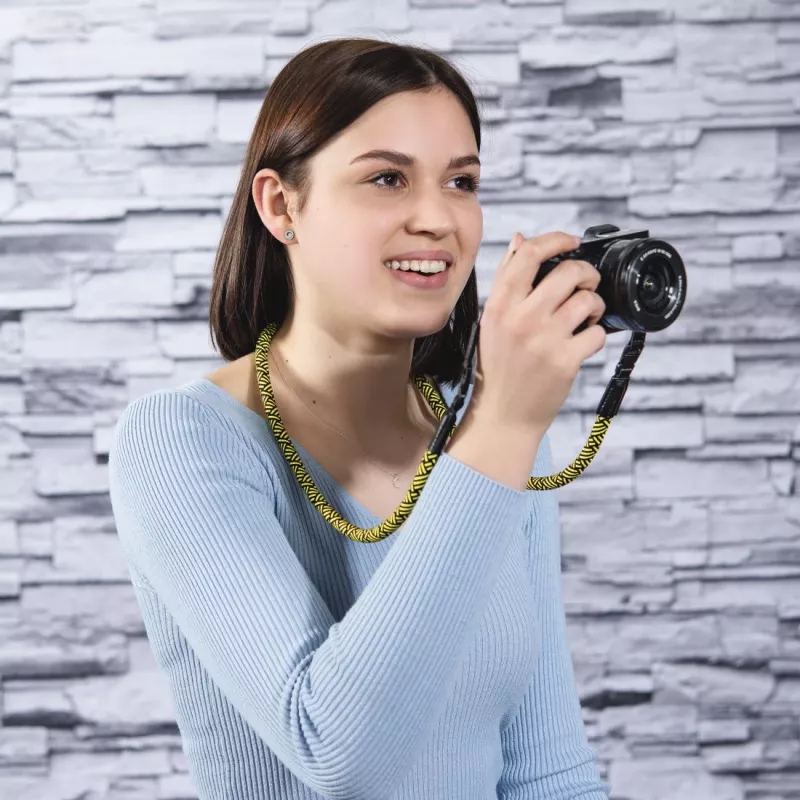 Hama Braid 120 dirželis Skaitmeninis fotoaparatas Nailonas Juoda, Geltona