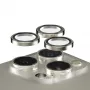PanzerGlass ® Hoops® Metal Camera Lens Protector Natural iPhone 15 Pro | 15 Pro Max