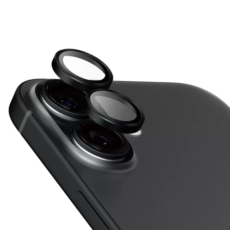 PanzerGlass® Hoops® keraminis fotoaparato lęšių apsauginis stiklas iPhone 16 | 16 Plus