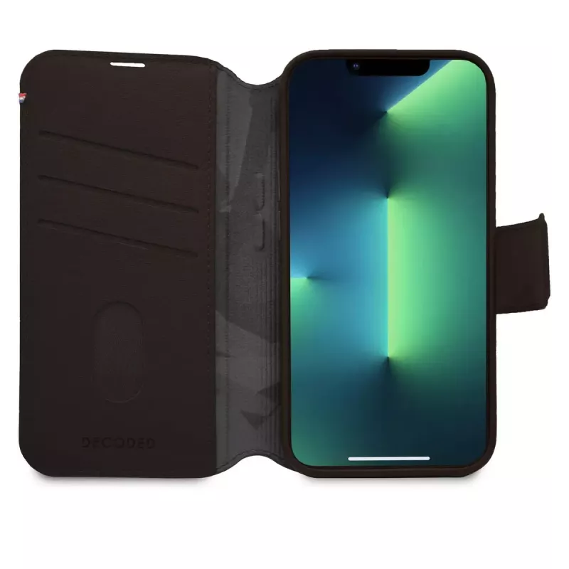 Dėklas-piniginė Decoded iPhone 14 Plus Ruda 6,7 colio 3 kortelių kišenėlės