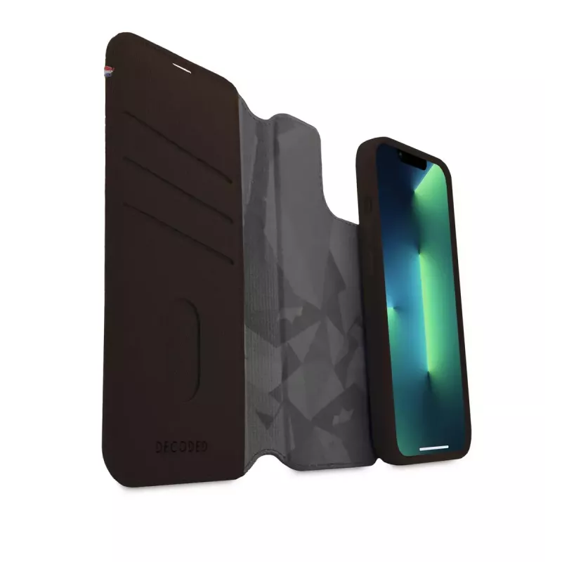 Dėklas-piniginė Decoded iPhone 14 Plus Ruda 6,7 colio 3 kortelių kišenėlės