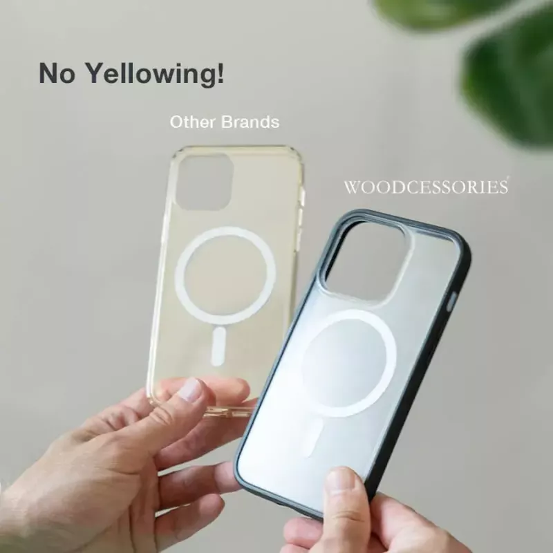 Woodcessories ECO637 mobiliojo telefono dėklas Skaidrus iPhone 14 15,5 cm