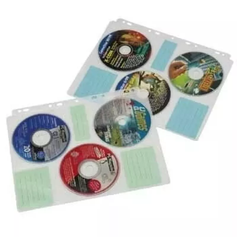 Hama CD-ROM Indeksinės įdėklės 60 diskų Skaidrios