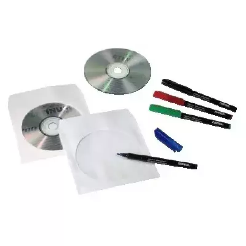Hama CD-ROM popieriniai įdėklai 50, balti 50 diskų