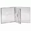 CD Dvigubas Juvelyro Dėklas Hama 44752 Pakuotėje 5 Vnt., Skirtas 2 Diskams, Skaidrus