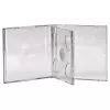 CD Dvigubas Juvelyro Dėklas Hama 44752 Pakuotėje 5 Vnt., Skirtas 2 Diskams, Skaidrus
