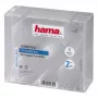 CD Dvigubas Juvelyro Dėklas Hama 44752 Pakuotėje 5 Vnt., Skirtas 2 Diskams, Skaidrus