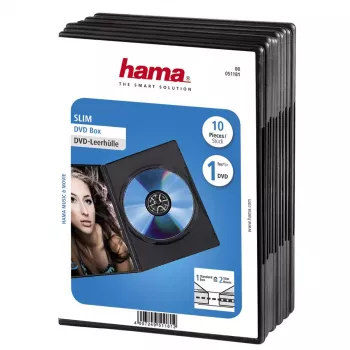 DVD plonas dėklas Hama 51181 juodas 1 diskui