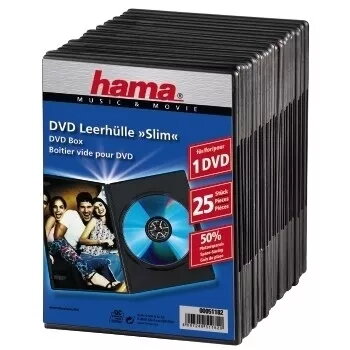 DVD plonas dėklas Hama 51182 juodas 1 diskui