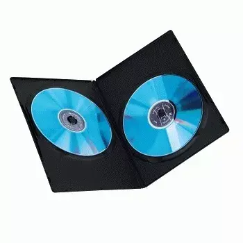 DVD plonas Double-Box Hama 51185 juoda 2 diskams