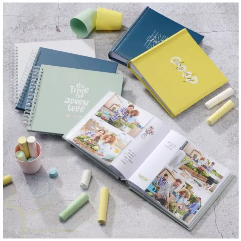Hama Good Things nuotraukų albumas geltonas 200 lapų 10 x 15 Knyginis įrišimas