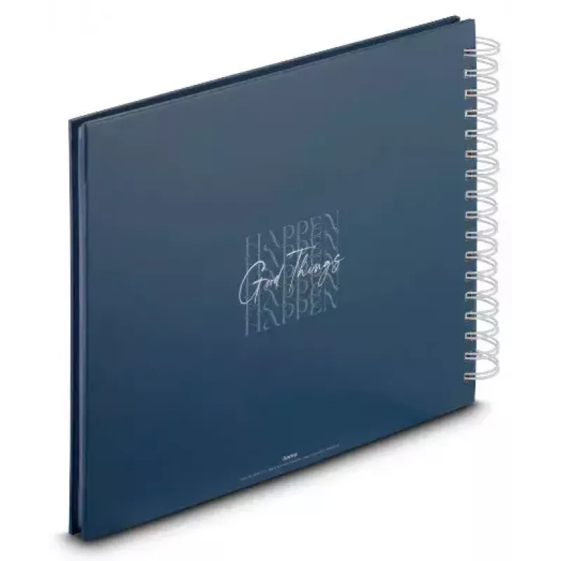 Hama Good Things nuotraukų albumas mėlynas 100 lapų 10 x 15 spiralinis įrišimas