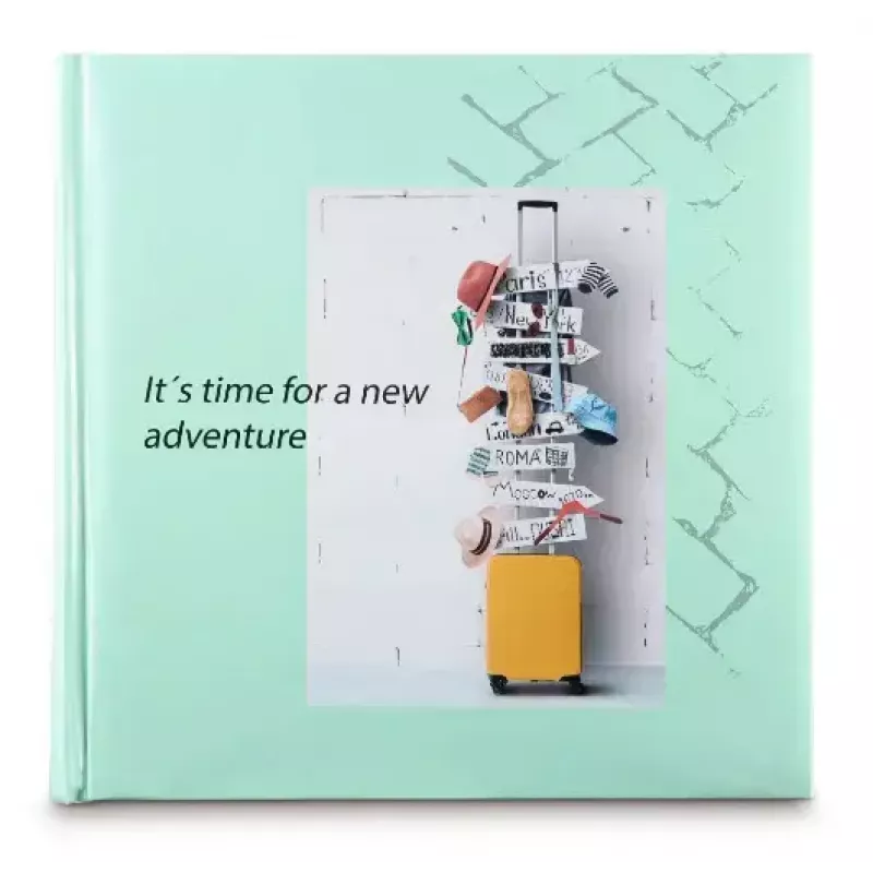 Hama Journey nuotraukų albumas, mėtų spalvos, 400 lapų, 10 x 15, knygos įrišimas