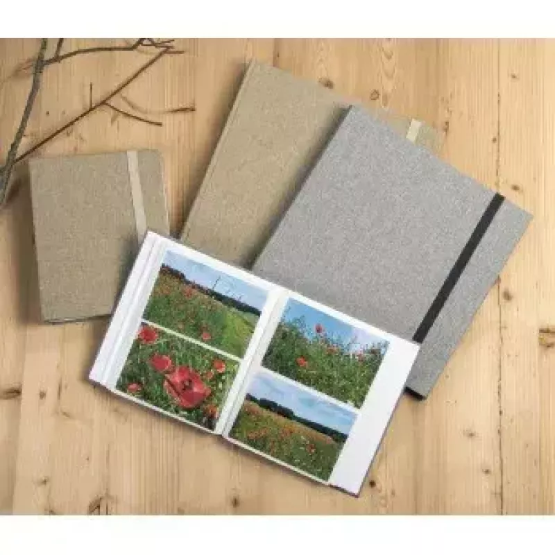 Hama Tessuto nuotraukų albumas Pilkas 240 lapų 10 x 15 cm